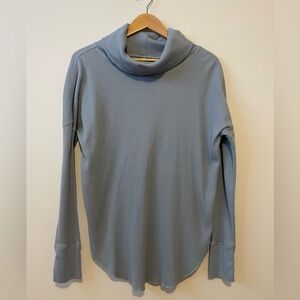 Babaton Cowl-neck Waffle Top
